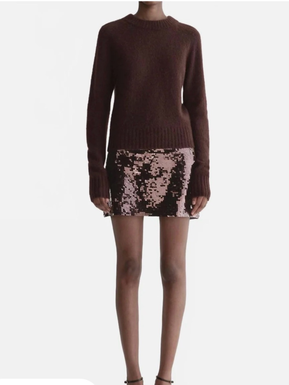 ALC Cleo miniskirt in Merlot